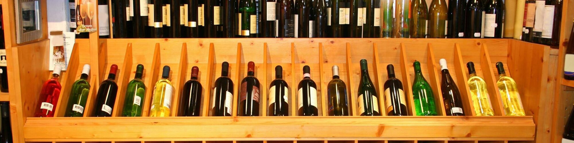 Auswahl verschiedener Weinsorten