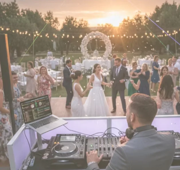 Brautpaar übt entspannt den Hochzeitstanz in heller Atmosphäre mit Freude und Selbstvertrauen.
